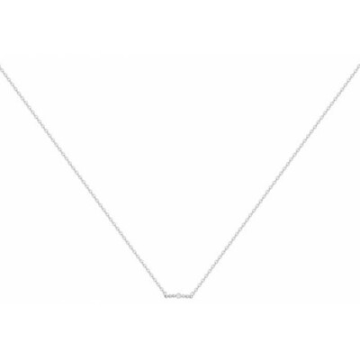 Collier La Garçonne en argent et diamant