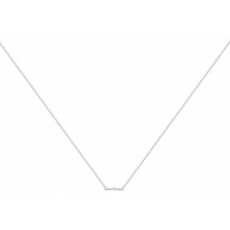 Collier La Garçonne en argent et diamant