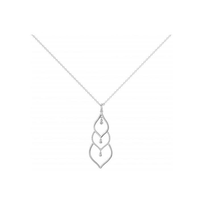 Collier La Garçonne en argent et diamant