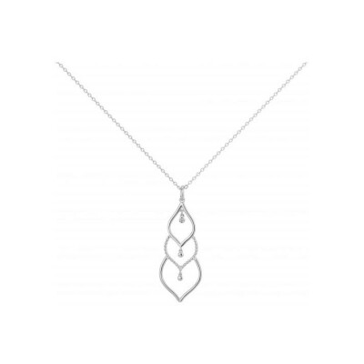 Collier La Garçonne en argent et diamant