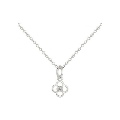 Boucles d'oreilles La Garçonne en argent et Diamant