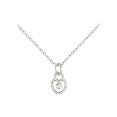 Collier La Garçonne en argent et diamant