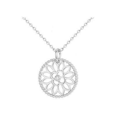 Collier La Garçonne en argent et diamant