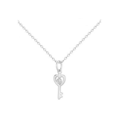 Collier La Garçonne en argent et Diamant