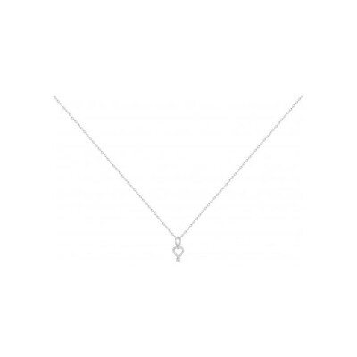 Collier La Garçonne en argent et diamant