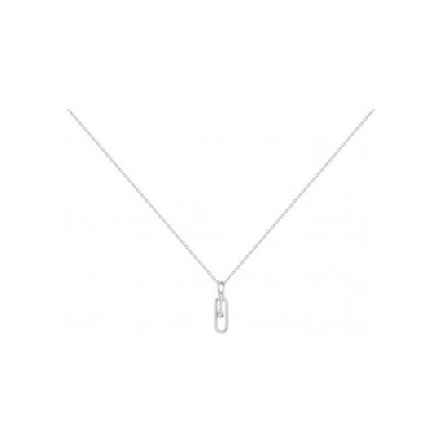 Collier La Garçonne en argent et diamant