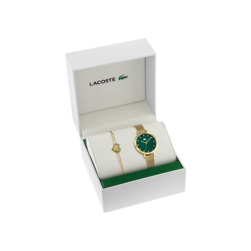 Coffret Lacoste montre et bracelet pour femme