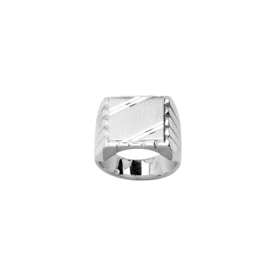 Chevalière en argent