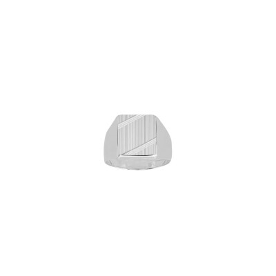 Chevalière en argent