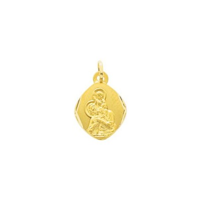 Médaille Saint Christophe en or jaune