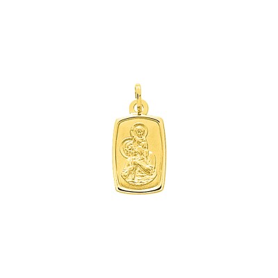 Médaille Saint Christophe en or jaune