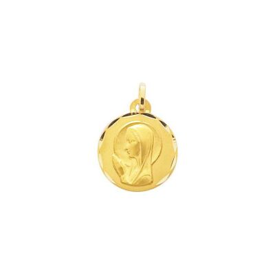 Médaille Vierge en or jaune