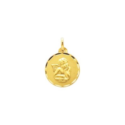 Medaille ange en or jaune