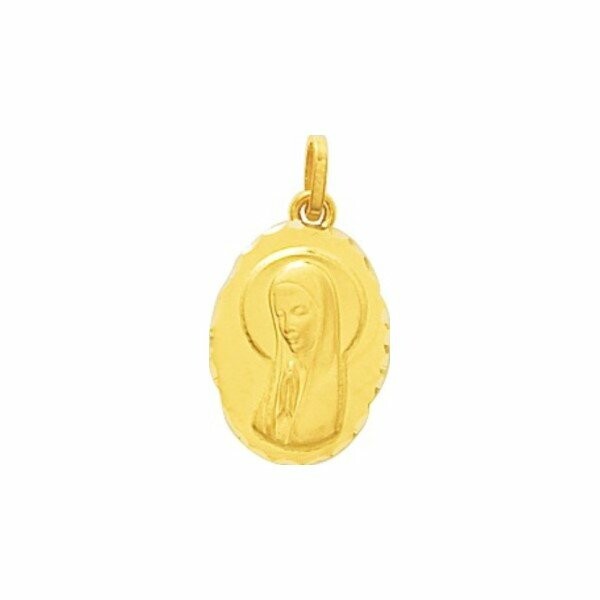 Médaille Vierge en or jaune