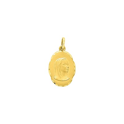 Médaille Vierge en or jaune