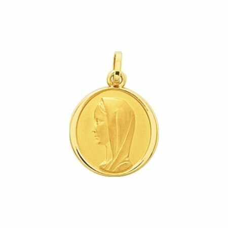 Médaille Vierge en or jaune