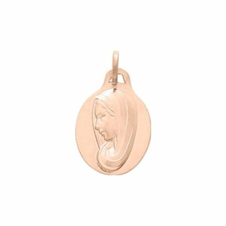 Médaille Vierge en or rose