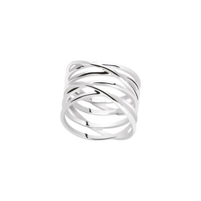 Bague en argent rhodié