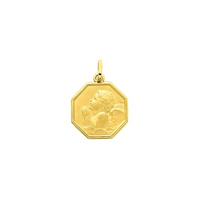 Médaille ange en or jaune