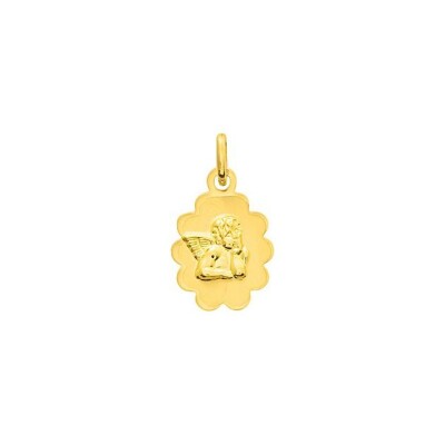 Medaille ange en or jaune