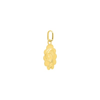 Médaille Vierge en or jaune