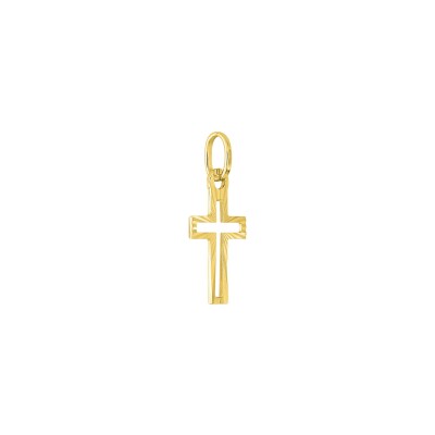 Pendentif croix en or jaune