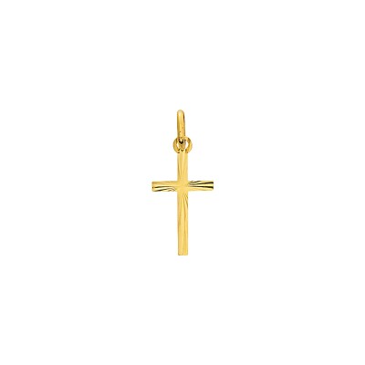 Pendentif croix en or jaune