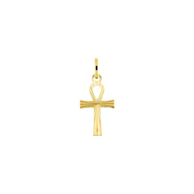 Pendentif croix en or jaune