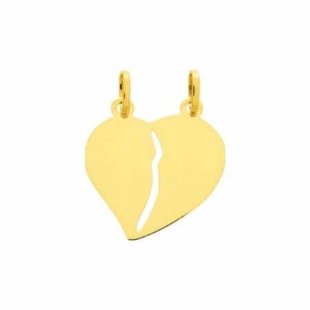 Pendentif coeur en or jaune