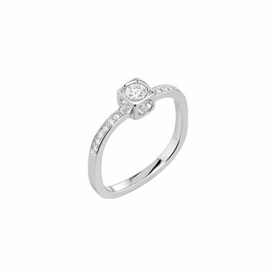 dinh van Le Cube Diamant ring, small size, white gold, diamond