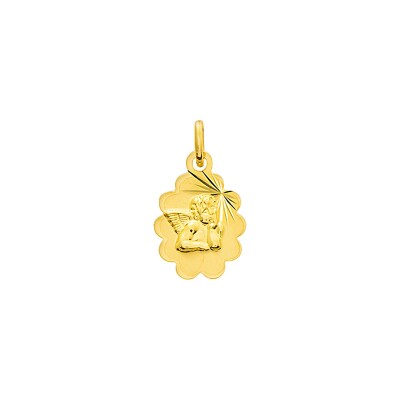 Médaille ange en or jaune
