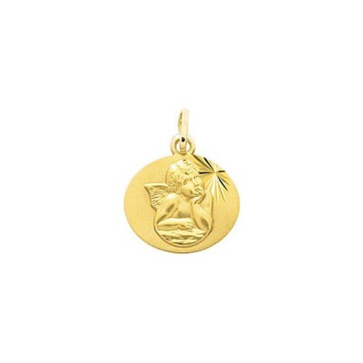 Médaille ange en or jaune
