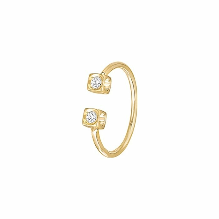 dinh van Le Cube Diamant ring, yellow gold, diamonds
