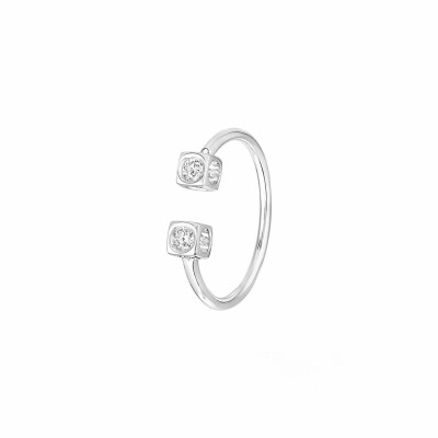 Bague dinh van Le Cube Diamant en or blanc et diamants