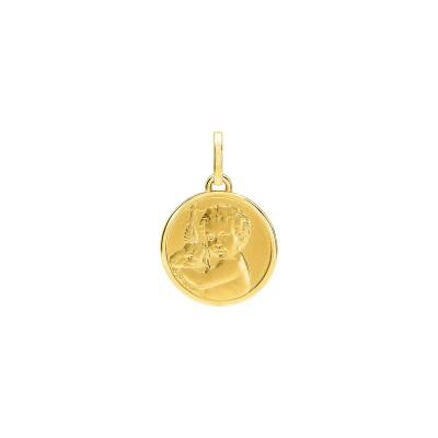 Medaille ange en or jaune