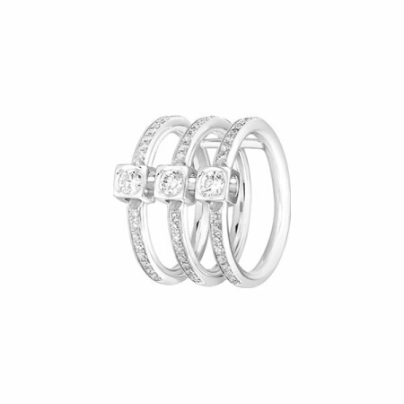 Bague dinh van Le Cube Diamant en or blanc et diamants