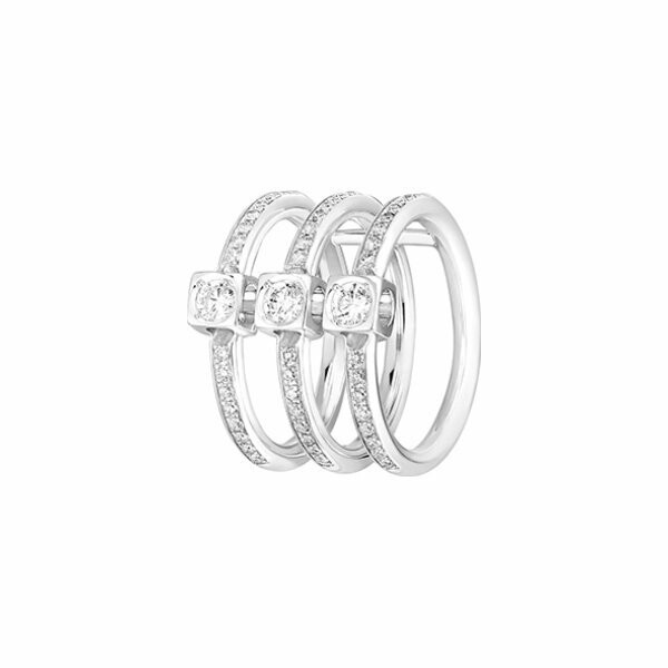 dinh van Le Cube Diamant ring, white gold, diamonds