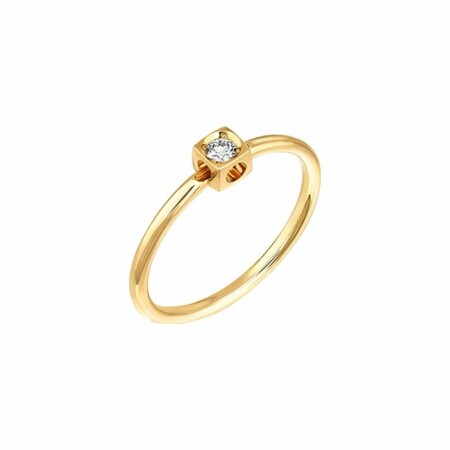 Bague dinh van Le Cube Diamant en or jaune et diamant XS