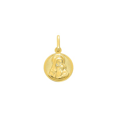 Médaille Vierge en or jaune