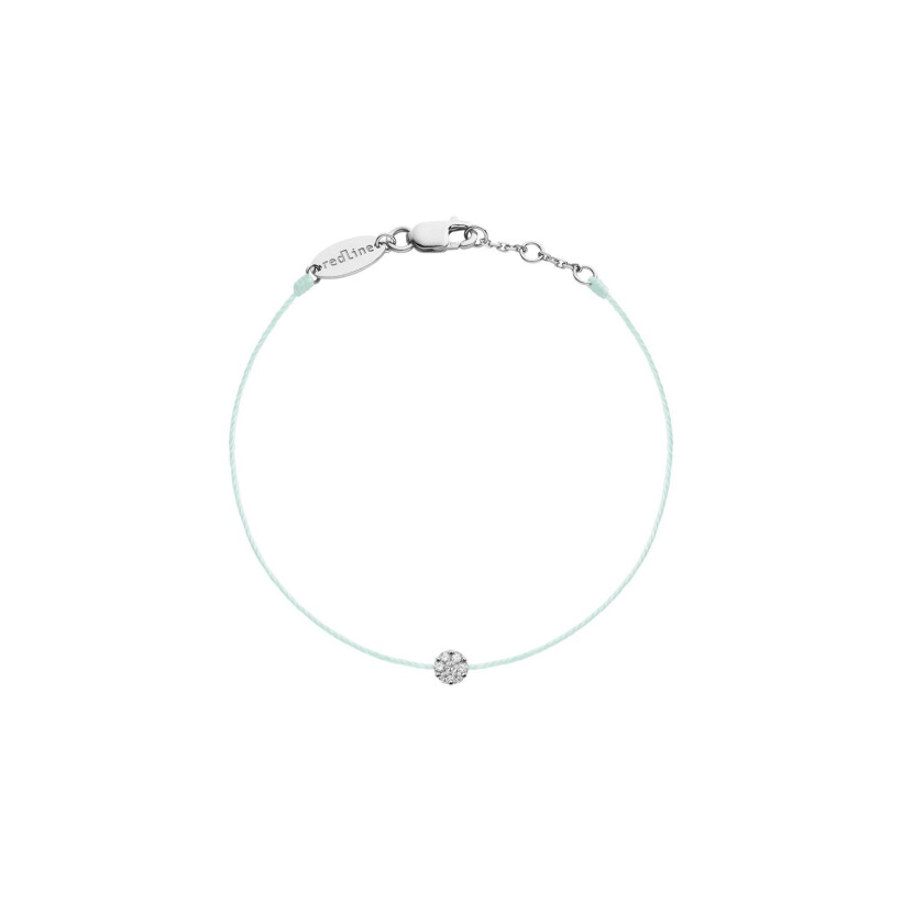 Bracelet RedLine Illusion fil polaire avec diamants 0.05ct en serti invisible, or blanc