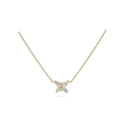 Pendentif Papillon diamants or jaune