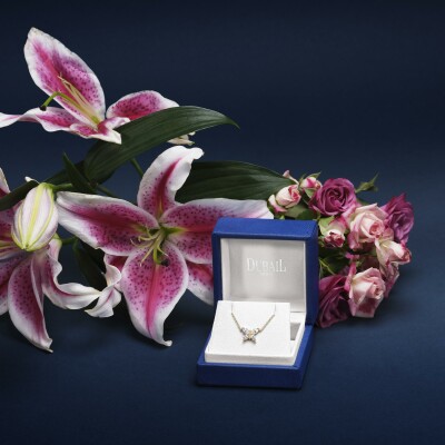 Pendentif Papillon diamants or jaune