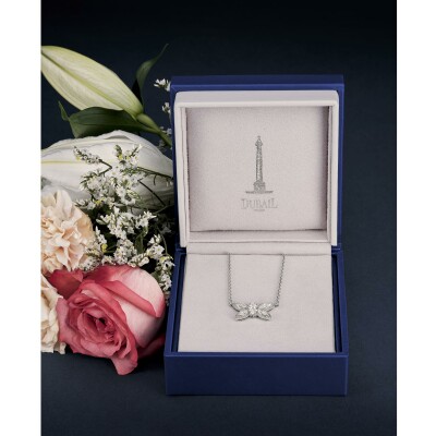 Pendentif diamants or blanc