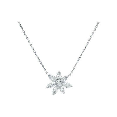 Pendant diamonds white gold