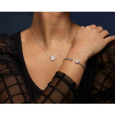 Pendant diamonds white gold