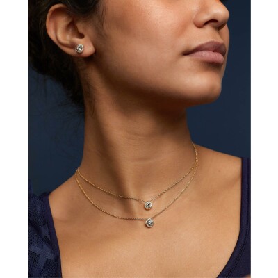 Pendentif diamants or jaune