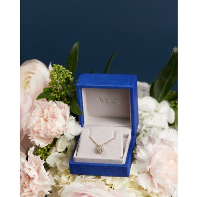 Pendentif Poire diamants or jaune