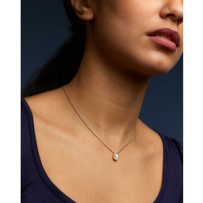 Pendentif Poire diamants or jaune