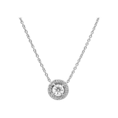 Pendentif Griffes diamants or blanc