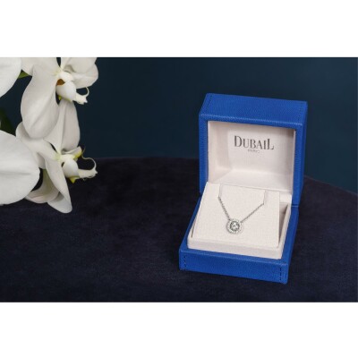 Pendentif Griffes diamants or blanc